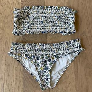 Tory Burch Costa Smocked bikini